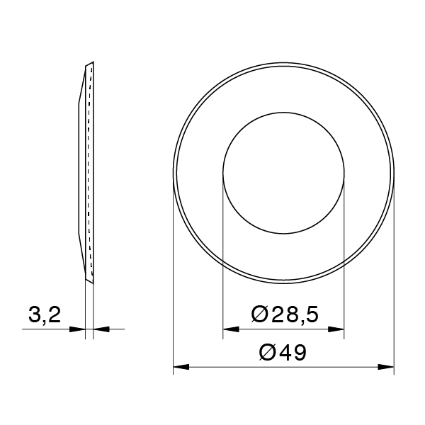 EVVA Akura Rozeta 50 mm