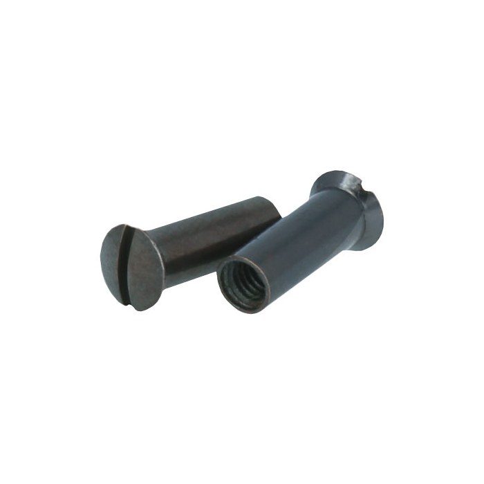 Spojovací matice s drážkou - M5 x 15 mm - brynýrovaná mosaz