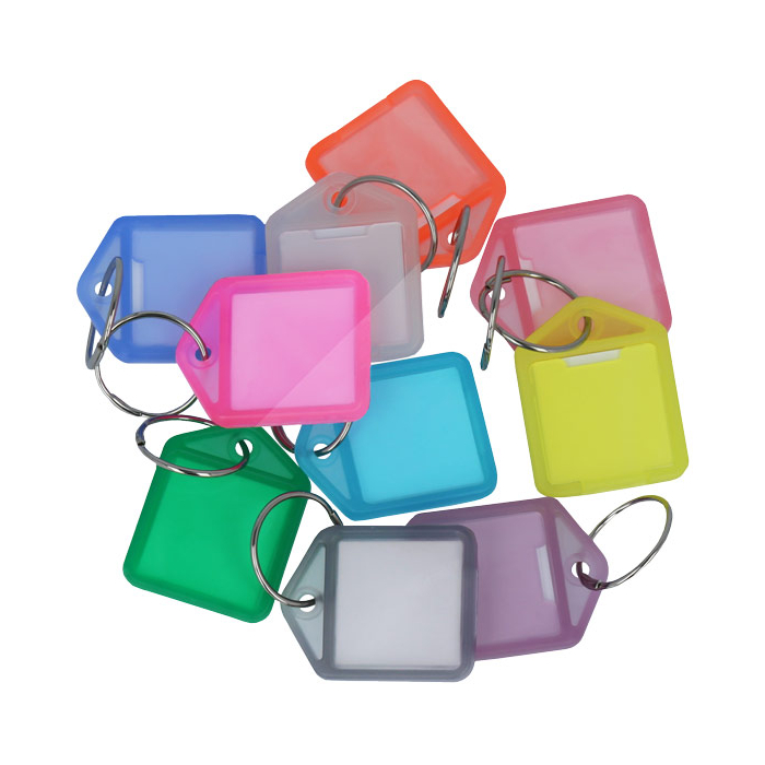 10 přívěsků na klíče "mini" z plastu (otevíratelných)