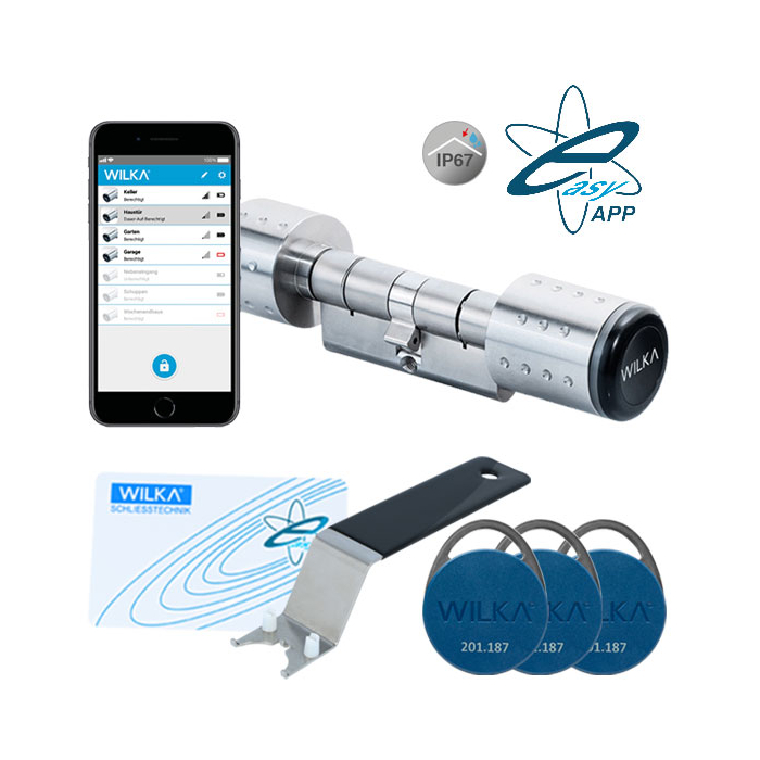 WILKA easyApp startovací sada E283 s cylindrickou vložkou se dvěma knoflíky E204