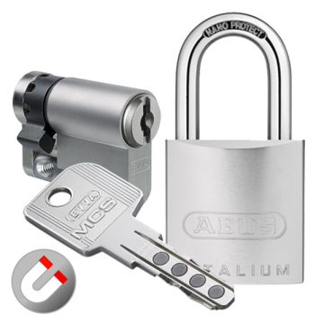 EVVA MCS půlvložka + ABUS visací zámek 86TI/45