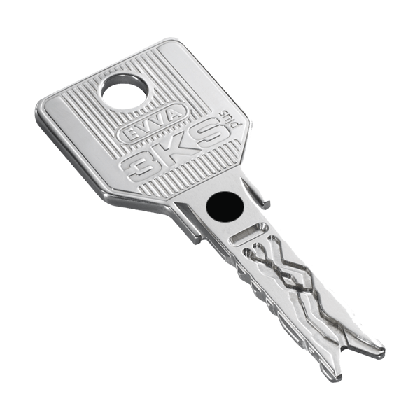 EVVA 3KS klíč s barevným puntíkem