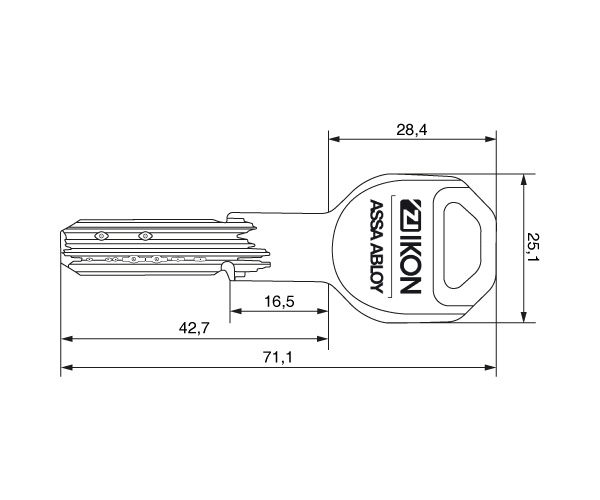 IKON RW6 kl&iacute;č